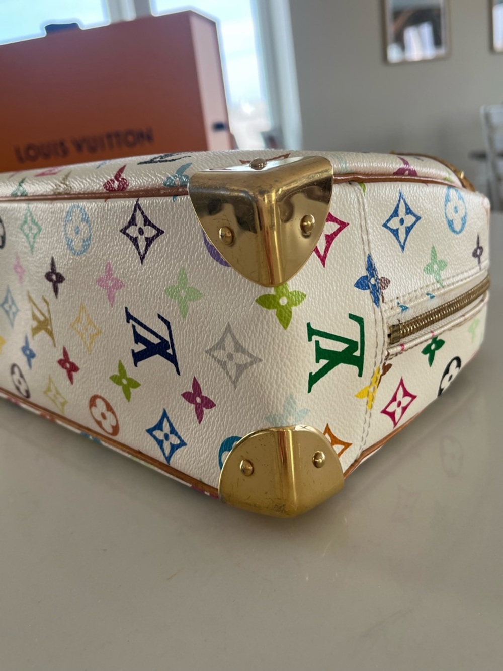 Louis Vuitton x Takashi Murakami Multicolore Trouville - Blanc - Picture 8 of 15